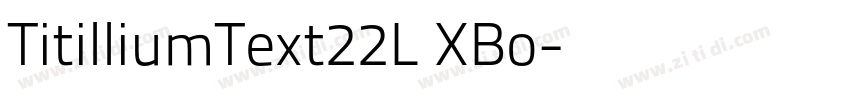 TitilliumText22L XBo字体转换